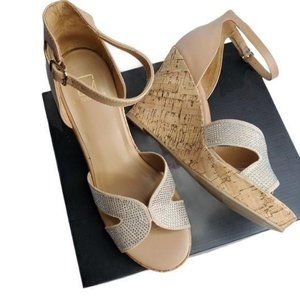 Material Girl Woman's Bretta Nude Bling 8.5 M